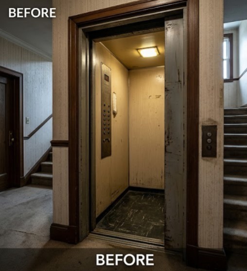 Before elevator